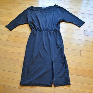 ANTHROPOLOGIE Knit Column Dress Size M Gray